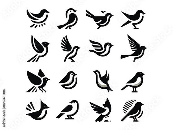 Fototapeta Bird Vector Icon Pack