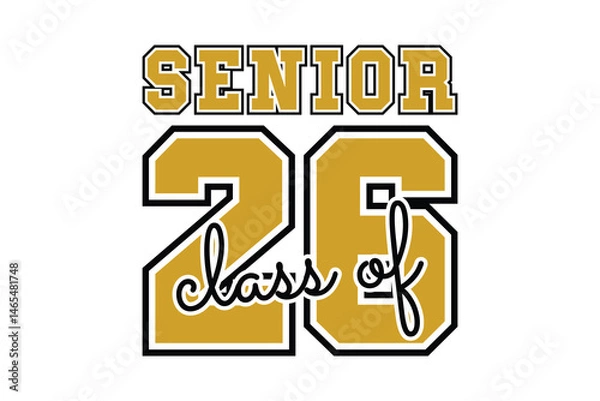 Fototapeta Class of 2026 vector, Class of 2026 vector illustration. Editable class of 2026 typography design vector