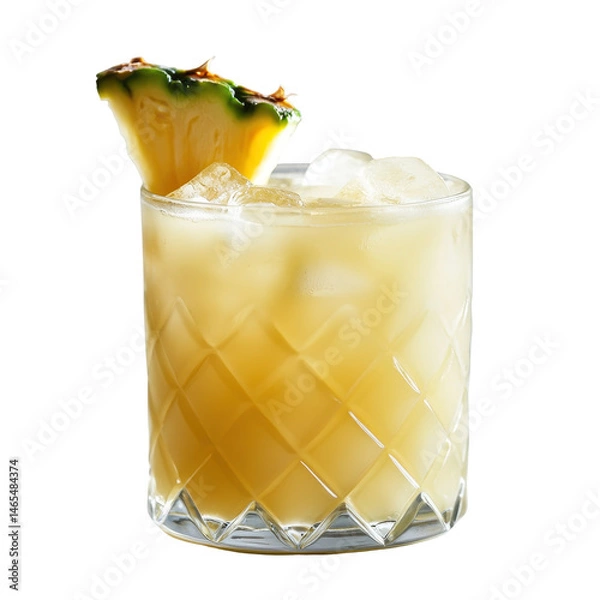 Fototapeta Pia Colada Punch isolated on transparent background
