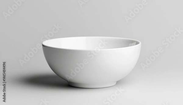 Fototapeta Empty white ceramic bowl