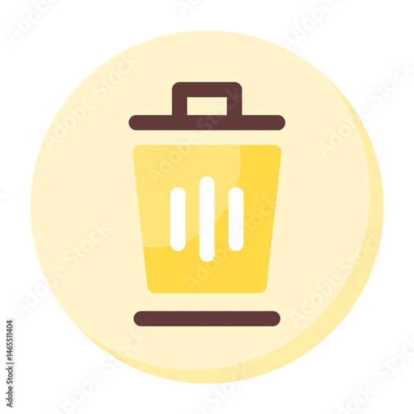 Obraz Trash Bin Icon for Delete and Remove Actions