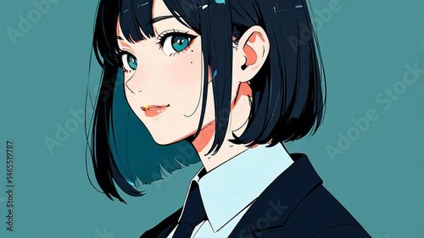 Fototapeta ビジネススーツを着たかわいい女の子