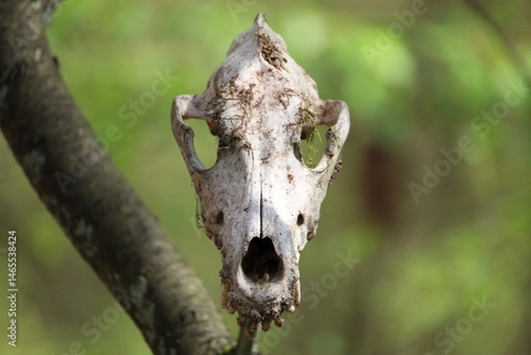 Obraz dead tree skull