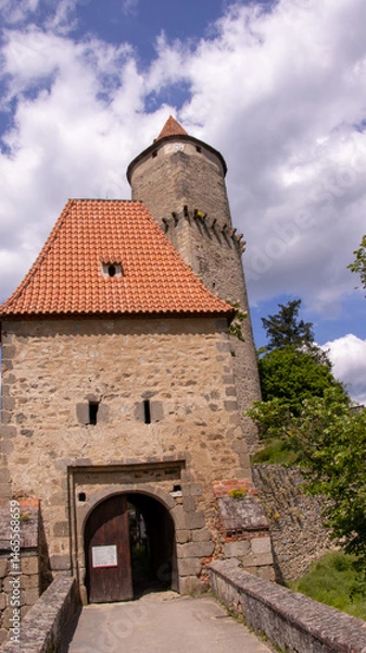 Fototapeta old castle tower