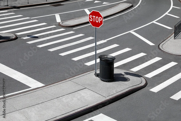 Obraz road marking pedestrian crossing