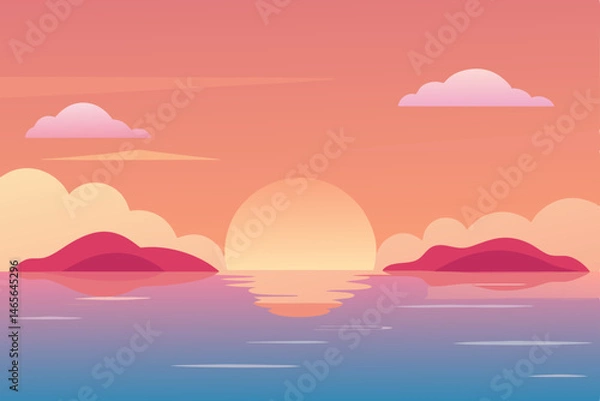 Obraz sunset on the sea