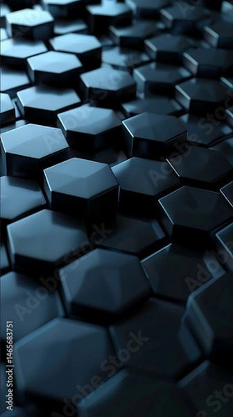 Obraz minimal hexagon tech background