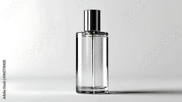 Fototapeta シンプルで洗練されたガラスの香水ボトル