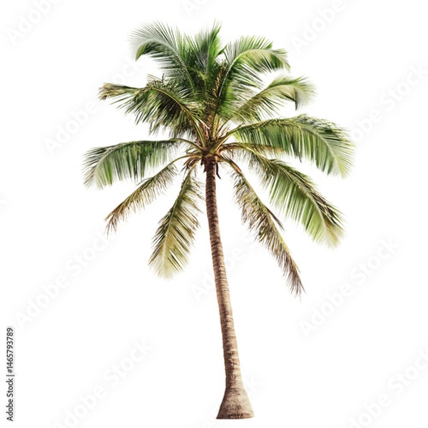 Fototapeta palm tree isolated [Transparent Background PNG].
