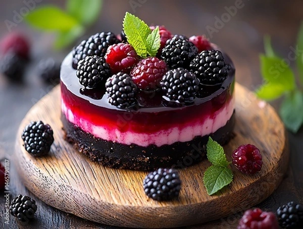 Obraz Delicious berry dessert