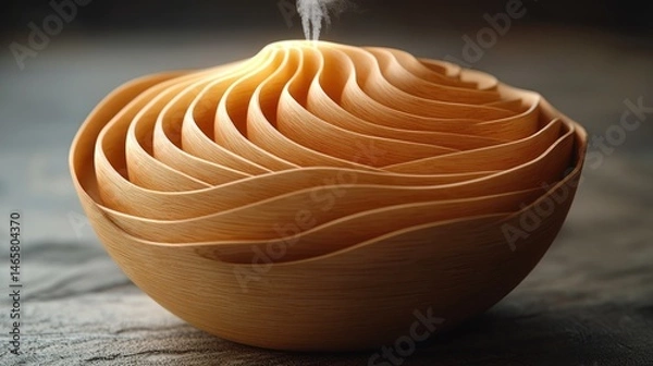 Fototapeta Elegant Wooden Aroma Diffuser: A Modern Home Fragrance Solution