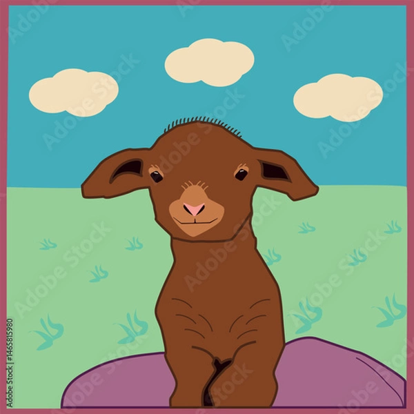 Obraz lamb illustration