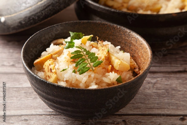 Fototapeta 焼き筍ご飯