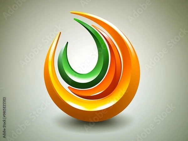 Obraz Abstract swirling design, vibrant hues
