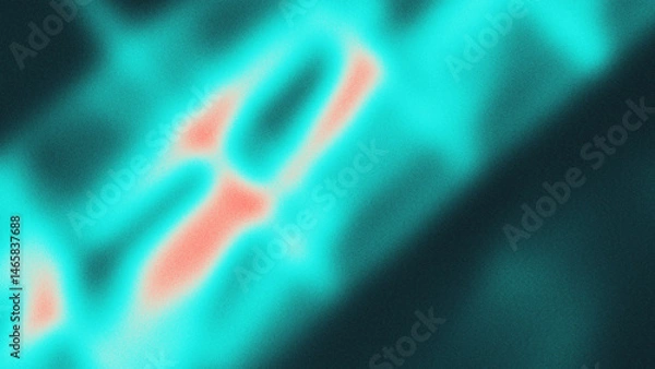 Fototapeta Abstract Teal and Coral Swirl Background Design Texture for Modern Projects