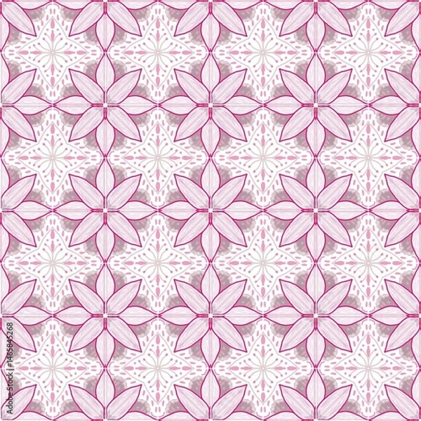 Obraz seamless pattern with pink flowers