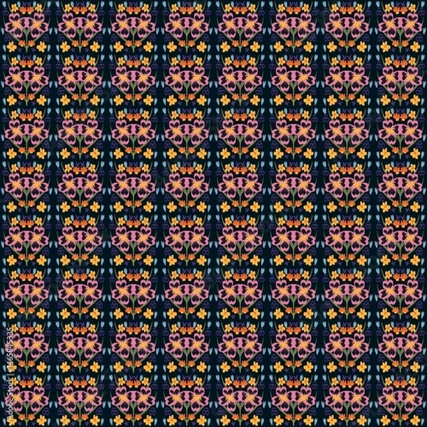 Fototapeta seamless pattern with golden stars