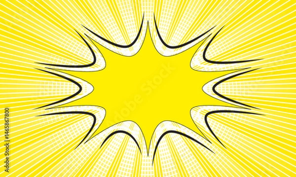 Obraz starburst yellow abstract background element of design illustration. sunburst - sunray vector
