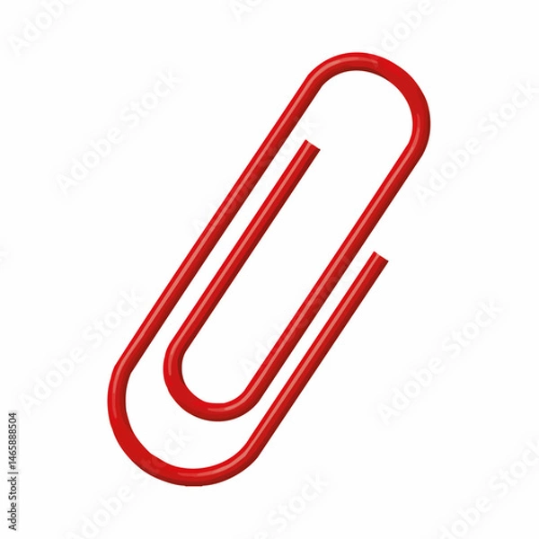 Obraz Vector illustration of a paper clip. Vector Image