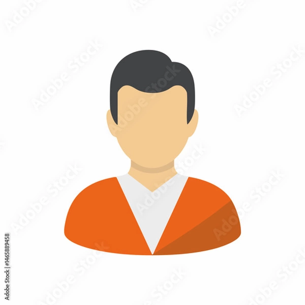Obraz Generic Male Avatar Icon. Vector Image