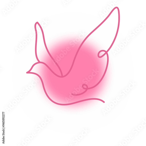 Obraz Bird Light Bling Icon