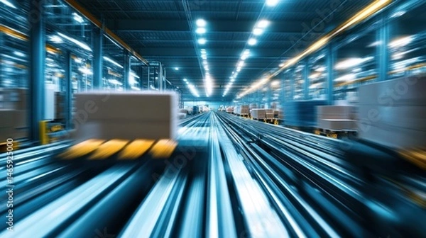 Obraz High-Speed Automated Warehouse Conveyor System