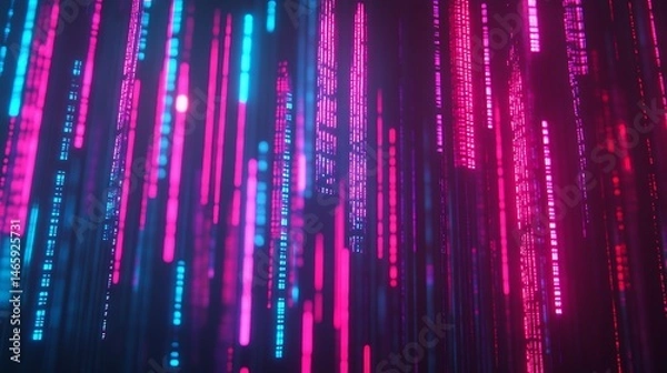 Fototapeta Abstract digital stream (2)