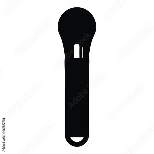 Fototapeta presentation clicker vector silhouette icon - ideal for business, office, or remote work graphics.