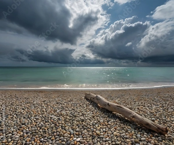 Obraz storm clouds over the sea