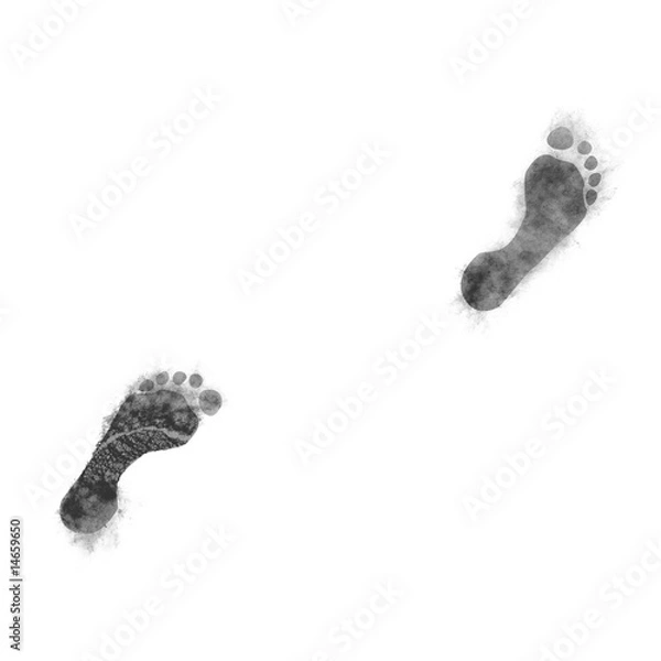 Fototapeta Footprint