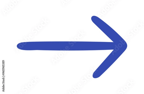 Fototapeta Hand-drawn Arrow Icon for Casual UI and Notes
