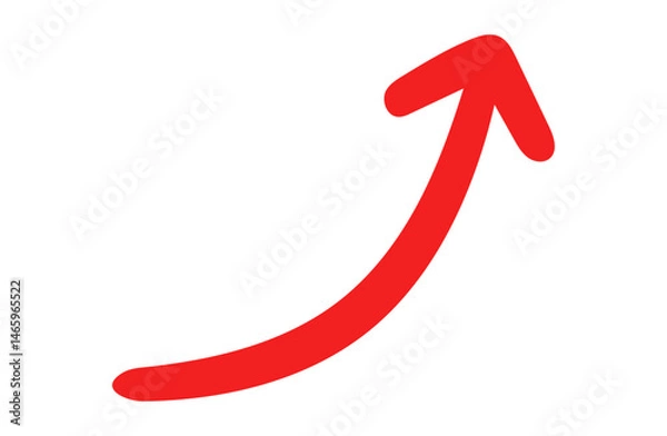 Fototapeta Hand-drawn Arrow Icon for Casual UI and Notes