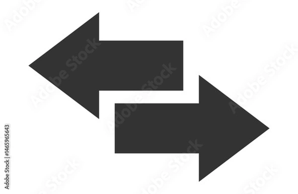 Fototapeta Bidirectional Arrow Icon for Exchange or Sync