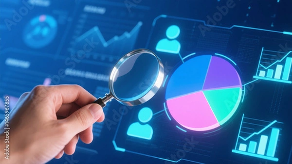 Fototapeta Data Analysis Magnifying Business Insights through Visualizations