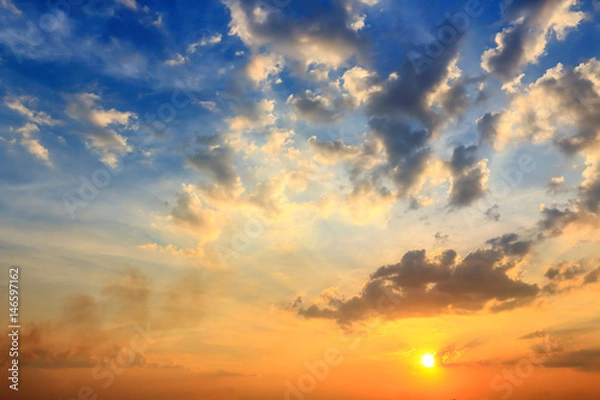 Fototapeta Beautiful sky atmosphere.