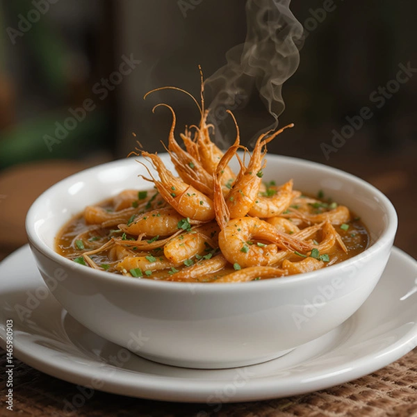 Obraz a dish of Naam Prig Goong Siab Dip with Dried Shrimp