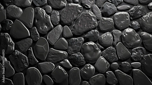 Fototapeta Pebbles Texture Background Realistic