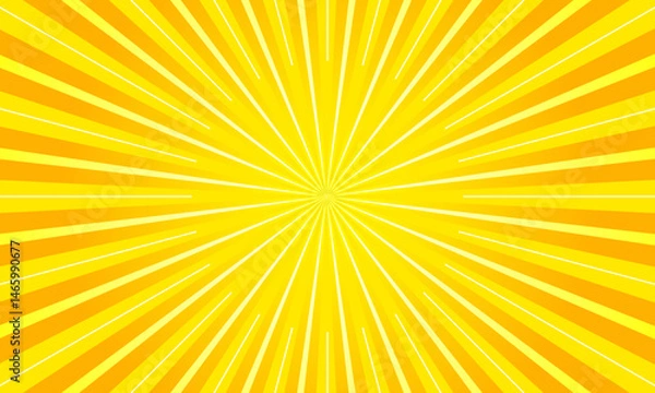 Obraz starburst yellow abstract background element of design illustration. sunburst - sunray vector

