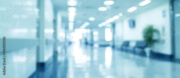 Obraz Blurred Hospital Corridor