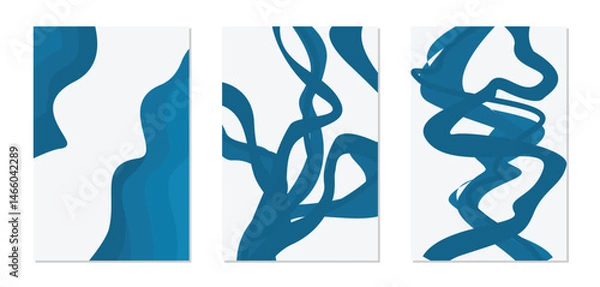 Obraz abstract curves line poster icon wall art design