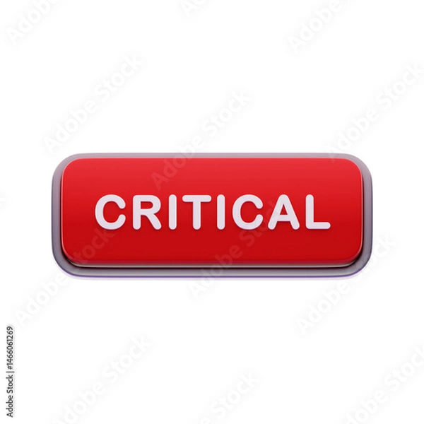 Obraz Critical Label Red CTA Button