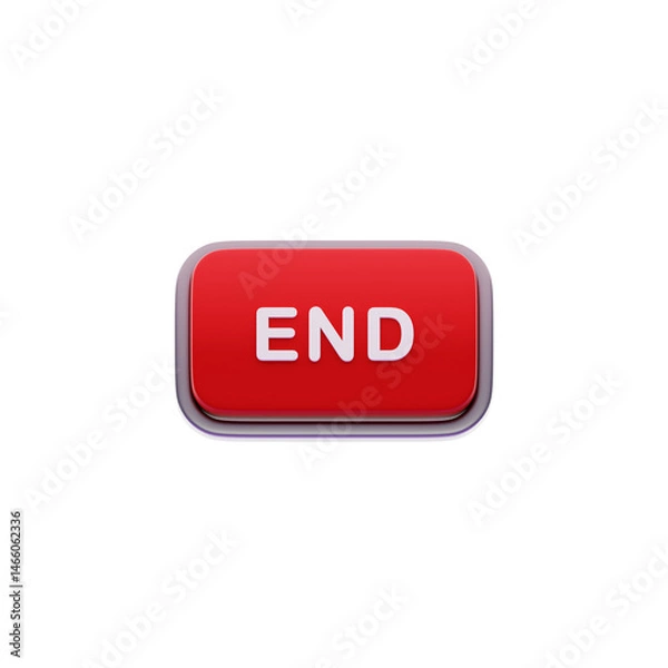Obraz End Label Red CTA Button