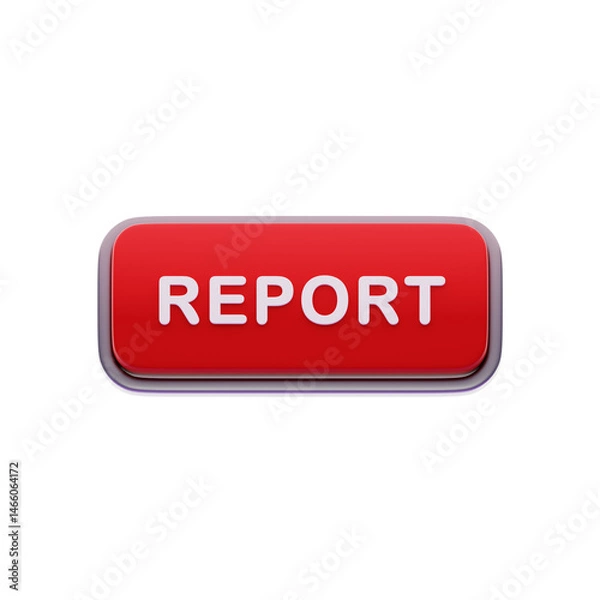Obraz Report Label Red CTA Button