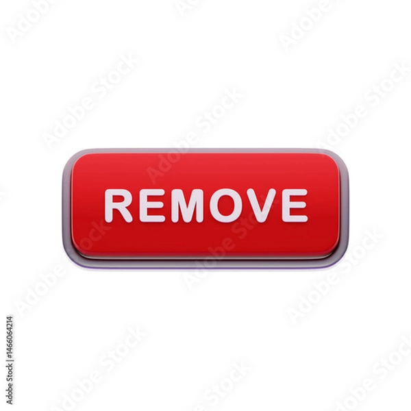Obraz Remove Label Red CTA Button