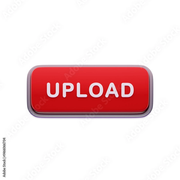 Obraz Upload Label Red CTA Button