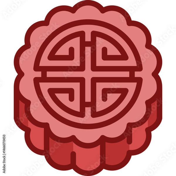 Obraz mooncake two tone icon