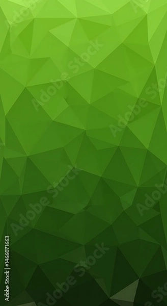 Obraz Emerald Green Low Poly Abstract Art