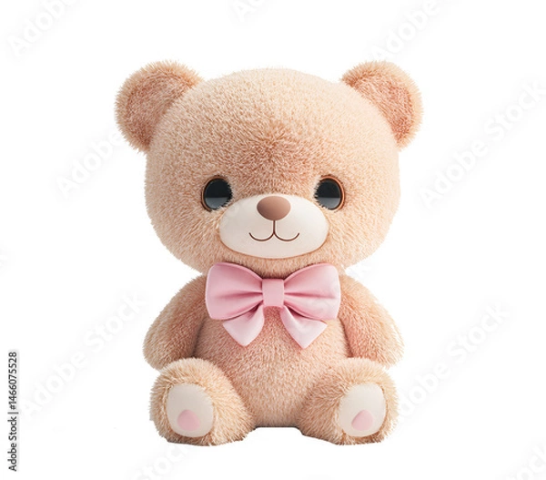 Obraz A scene of a brown teddy bear for children to play with