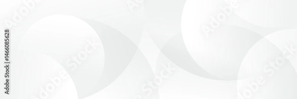 Obraz Abstract pattern white geometric banner design background.