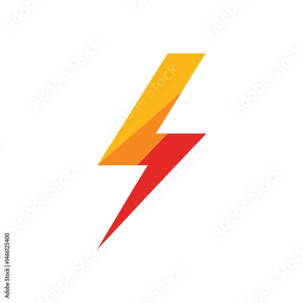Obraz Electric Bolt Lightning Energy Icon Logo